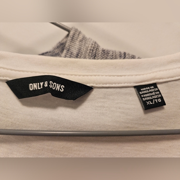 Mens Only & Sons Long Sleeve White XL - Picture 4 of 6